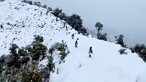 18K views · 292 reactions | #WATCH Indian Army troops carrying out patrolling along the LOC under heavy snowfall | Mobile bazaar fan club | Facebook