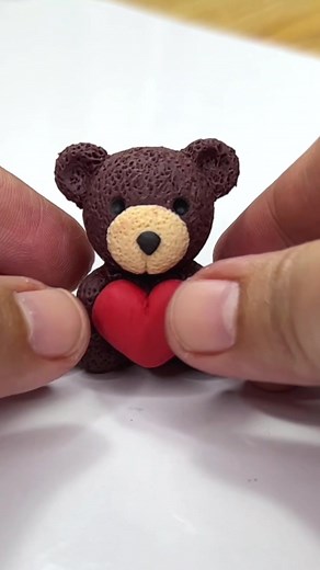 Celebrating Love Month with Adorable Clay Teddy Bear | ClayandPastel