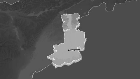 Astrakhan Region Russia Extruded Grayscale Map Stock Footage Video (100% Royalty-free) 4004142689 | Shutterstock