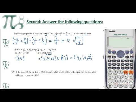 exercises Numbers and Their Operations Algebra Part 4