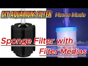 Making DIY Fish Tank Filter / Sponge Filter with Filter Medias / How to make aquarium filter at home