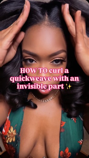 Styled By Kaci Michel on Instagram: "How I curl my quick weave with an invisible part so it actually looks natural 👀 Step by step, no gatekeeping. If quick weaves intimidate you, save this 💾 #HairTutorial #HowToHair #HairEducation #HairTips"