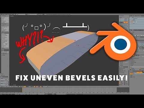 Fix Uneven Edge Bevel Problem in Blender