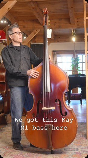 UptonBass String Instrument Co on Instagram: "Vintage Kay M1 Bass for sale! 🎻🔥 ✅ Upgraded ebony fingerboard ✅ Original tailpiece (missing emblem) ✅ Relatively new bridge with adjusters ✅ German tubular endpin ✅ Classic Kay bass tone 💲 Price: $2500 📞 Call for details! #KayBass #UprightBass #VintageVibes #BassForSale"