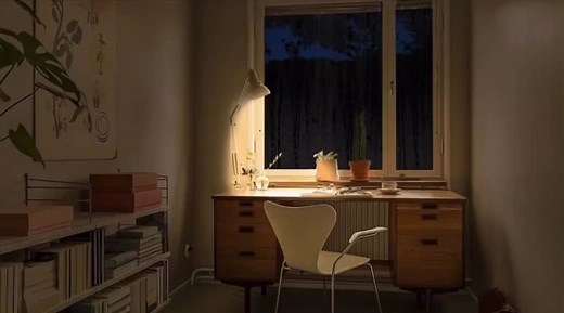 Cozy Study Room Setting with Natural Light