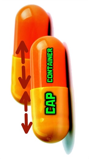 Why capsules have two colours? #facts #youtubeshorts