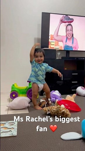 Watch our little one light up while playing and learning with Miss Rachel!