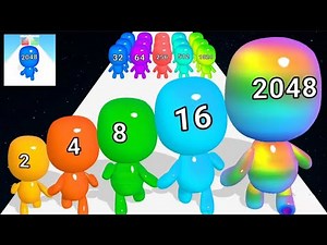 MAN RUNNER 2048 - Gameplay Walkthrough All Levels iOS, Android (NOOB vs PRO vs HACKER)