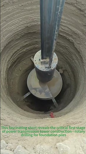 Tower Foundation Drilling: How Rotary Rigs Build Power Line Bases!