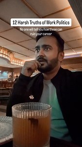 No one will teach you work politics. But ignoring it can quietly destroy years of effort. Here are 12 harsh truths professionals learn the hard way: 1. Visibility beats effort Unseen work might as well not exist. 2. Loyalty is remembered only when convenient Companies reward alignment, not sacrifice. 3. Silence is often misread as agreement Not speaking up can backfire. 4. Being too reliable makes you immovable You become essential, not promotable. 5. Managers protect narratives, not people Perc