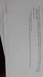 3.3 As a prospective Foundation or Intermediate Phase teacher i... | Filo