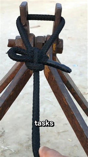Super Strong Rope Lock on Iron Frame#knot #tyingtheknot 👍