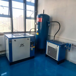 [Hot Item] 15kw 20HP Screw Compressor Complete Set Air Compressor with Air Dryer Tank Strainer