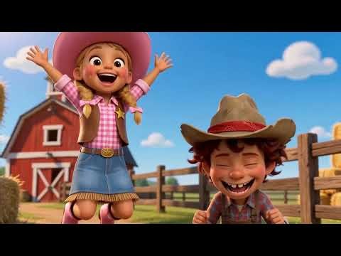 Yee-Haw Giddy-Up Let's Go! | Fun Cowboy Song for Kids | Budding Bunnies 🤠⭐