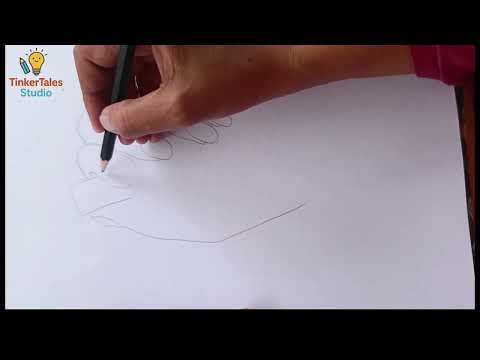 How to Draw a Hand with Nail Paint 💅 | Easy Tracing Drawing for Beginners ✏️