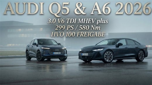 2026 Audi Q5 & A6 mit V6-TDI – 299 PS & 580 NM + HVO-fähig