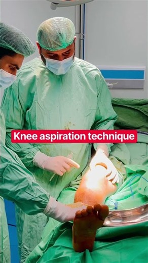 Knee aspiration technique explained by Dr Malik manzoor Hussain |septic arthritis