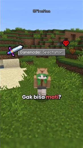 spectator mode bisa mati!? #minecraftshorts #minecraft #minecraftfacts #minecraftindonesia