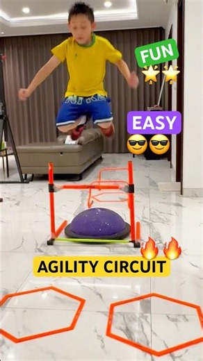 FUN & EASY AGILITY CIRCUIT 😎 GOTTA JUMP HIGHER 😱 NEXT LEVEL #shorts #speedandagility #plyometrics