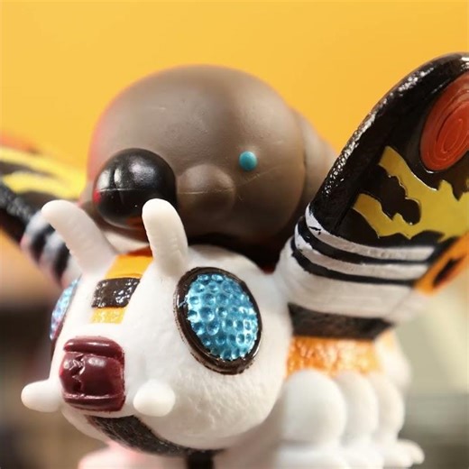 Mothra toys in action
