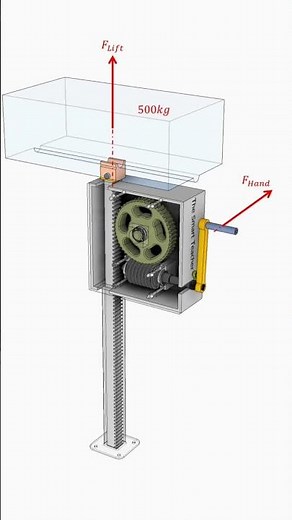 🤔Secret Mechanics of Hand Lift Machines Explained | #Mechanicalengineering #Engineeringbasics #gears