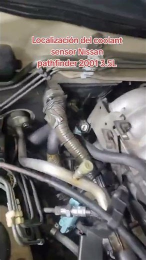 Location of the coolant sensor on a 2001 Nissan Pathfinder 3.5L#mechanic