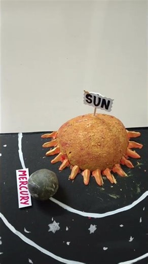 3D model of solar system # solar system model with clay