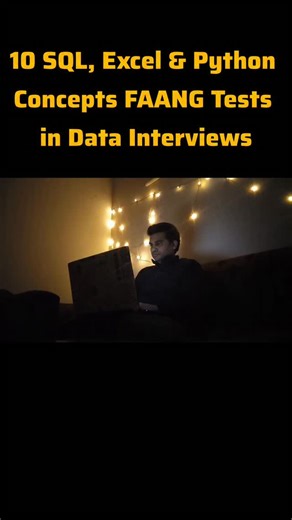 Abhishek on Instagram: "10 SQL, Excel & Python Concepts FAANG tests in Data Interviews #sql #sql #excel #python"