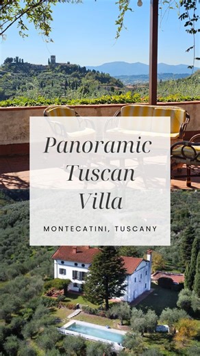 A Tuscan villa with pool, olive grove & two independent homes An elegant property surrounded by nature, perfect for family living or boutique hospitality. Key features: • 360° panoramic view • Two independent housing units • Swimming pool with panoramic countryside views • Olive groves and garden • Large terraces and outdoor dining areas • Garages Distances: • 10 min to Lucca • 25 min to Pisa Airport (PSA) • 45 h to Florence Airport (FLR) • 35 min to Versilia Coast (Seaside) • Local shops & rest