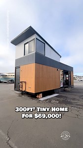 Would you live in this 10' x 30' tiny house on wheels? It's for sale for $69,000! Inside, this tiny house features a spacious 10'-wide interior with tons of windows and a sliding glass door at the entrance, a living room with a couch that converts into a bed (murphy bed), a desk, tons of storage throughout, a large kitchen with apartment-size appliances, a bathroom with a glass shower & space for a washer/dryer combo unit, & a lofted bedroom! Built by California-based Neohaus & selling this mode