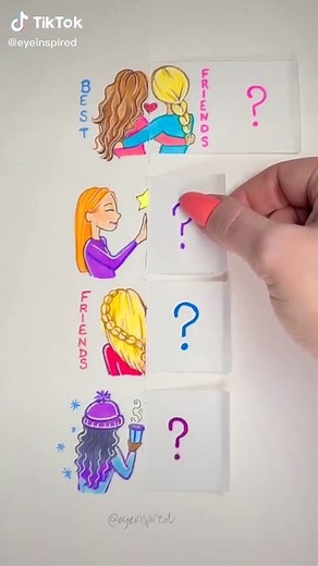 DIY Satisfying Craft: BFF Sketch Drawing