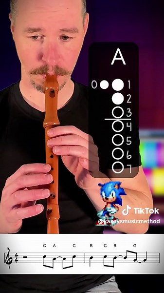 Kaseys Music Method (@kaseysmusicmethod) - Learn the Sonic Green Hill Zone on Recorder