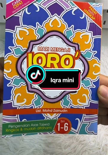 Iqra mini siap terjemahan rumi #bukuilmiah #iqra #alquran #barangviralditiktok