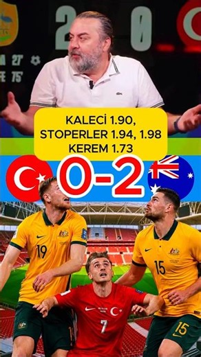 The Australian defenders are 1.90 and 1.98 meters tall, while our Kerem is 1.73 meters tall and w...