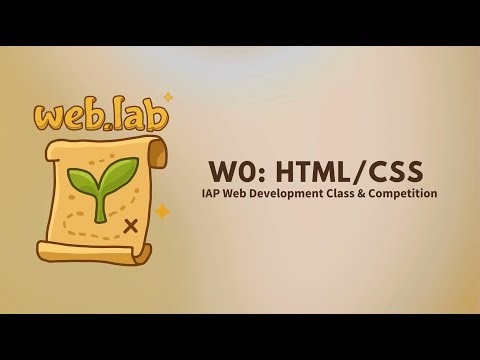MIT web.lab (6.962) - Day 1: W0 - HTML/CSS