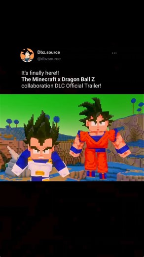 Dragon Ball Z / Super on Instagram: "Dragon Ball Z x Minecraft DLC launch trailer!🔥 Follow @dbz.source for daily Posts🌟 * * * * •••••••••••••••••••••••••••••••••••••••••••••• #vegeta #ssjblue #dbs #love #dbz #anime #supersaiyanbluegoku #saiyan #supersaiyan #dragonball #dragonballz #bardock #dbzmeme#dragonballheros #zamasu #gokudad #broly #trunks #beerus #goten #caulifla #goku #devaintart #bulma #dragonballsuper #dbzclubz"