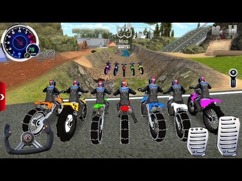 Motor Dirt Bike Racing Simulator 2025 - Off-Road Bike Stunt Driving 3D #3 - Android / IOS Gameplay