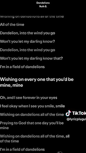 Dandelions full song lyrics — Ruth B. (Complete Lyrics)