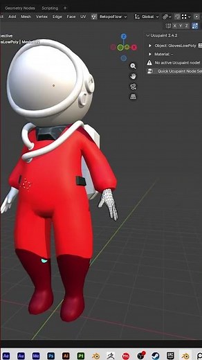 Texture painting in blender