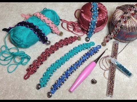 🧶 BEADED CROCHET BRACELET TUTORIAL ~ 📿 Beautiful & Easy ~ Lots of Tips!! #crochetbeadedbracelet