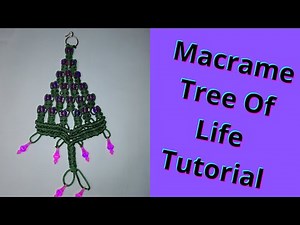 Macrame Tree Of Life Wall Hanging Tutorial