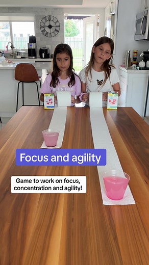 Fun game to work on concentration, focus and agility! Winner gets a refreshing treat at the end 🥰 @True Lemon #truelemon #truelemonpartner #braingames #kids #funlearning #kidsactivities #momtips