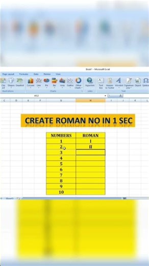 kisi bhi number ko roman digit me kaise badle excel software me/ Excel software/excel formula/