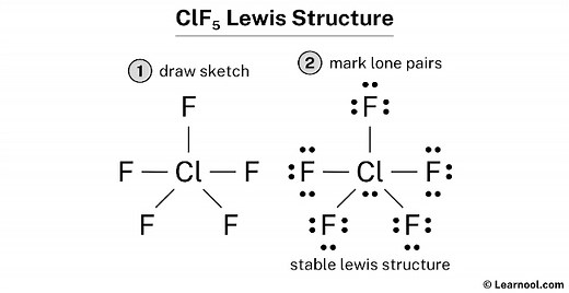ClF5 Lewis structure - Learnool
