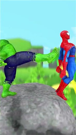 Hulk Kicks Spider Man off the building Funny Animation The Best Laugh #spiderman #funny