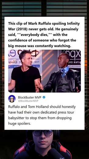 Mark Ruffalo Spoiled Infinity War by Saying Everybody Dies