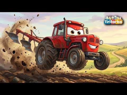 Piros traktor szántogat | Traktoros gyerekdal