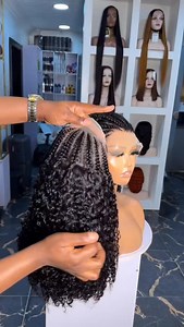 Braid Jerry curls Glueless wig 💯 Human hair Fuller volume when combed out Braids can be loosen to style in different ways #gifthairmpire | GIFT Hairmpire
