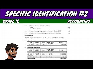Inventory: Specific Identification #2 (Grade 12 Accounting)