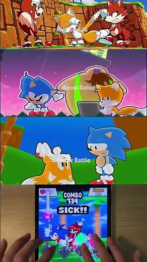 Spinning My Tails - Sonic Meme Animation - Friday Night Funkin' #fnf #shortsviral